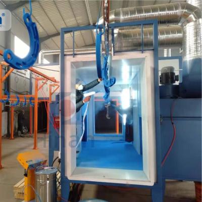 China Personalized Overhead Paint Line Conveyor Powder Coat Paint Line For Lightweight Items for sale