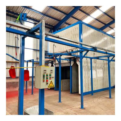 China Innovative Powder Coating Conveyor Systems 50Hz Automatic Powder Coating Line For Complex Item for sale