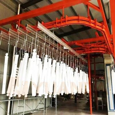 China Precise Overhead Conveyor Vertical Powder Coating Line Industrial Paint Line For Heavy Oversized Products for sale