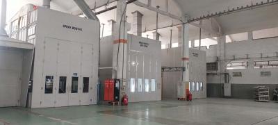 China Industrial Spray Booth with Front and Working Doors for Precise Painting Spray Booth for sale