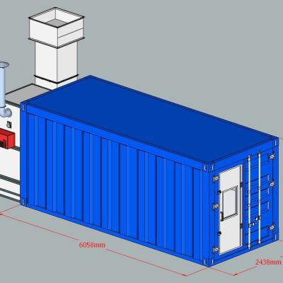 Cina Comodo verniciatura a spruzzo contenitore mobile cabina di spruzzo garage cabina di spruzzo per riparazioni in vendita