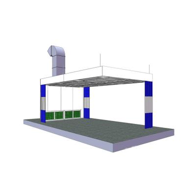 China Durable Downdraft Prep Station Long Lasting Vehicle Paint Prep Fold Style for sale