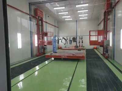 China Hydraulic Spring-type Paint Booth Man Lift  , Spray Painting Line Lifts For Painters for sale