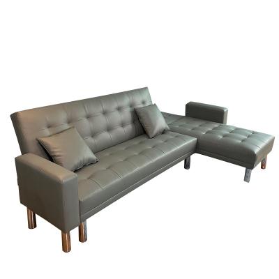 China Hot Selling Bed Sofa 257*145*87cm Modern PU Folding Corner Sofa Bed Foldable for sale