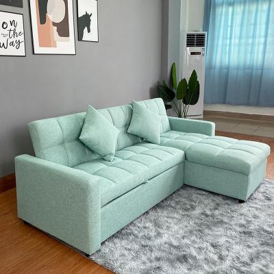 China European Style Wooden Living Room Furniture Saving Space (Size) Corner Sofa Bed Storage Fabric Folding Adjustable Modern Home Furniture Living Room for sale