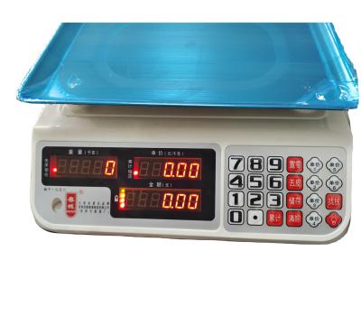 China With Scale 30kg Food Scale Tray Commercial Digital Scale Computing for sale