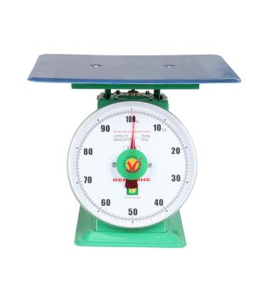 China CARBON STEEL Mechanical Spring Scale 100kg Dial Spring Balance Scale with Stainless Steel Platform for sale