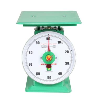 China Mechanical Scale Painted Steel Good Quality Good Price With Spring 100kg OEM Weigh Stainless Steel Mechanical 100 Needle RED for sale