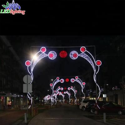 China PVC factory selling 3d holiday stree decoration large LED stree pole lights poles for sale