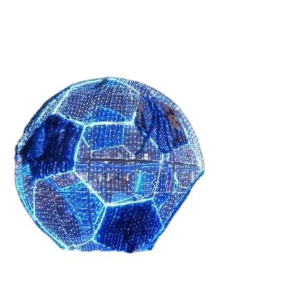 China Commercial Artificial Led Outdoor Static Or Flicker Giant Christmas Ball Light Arch Pattern Light Ball for sale