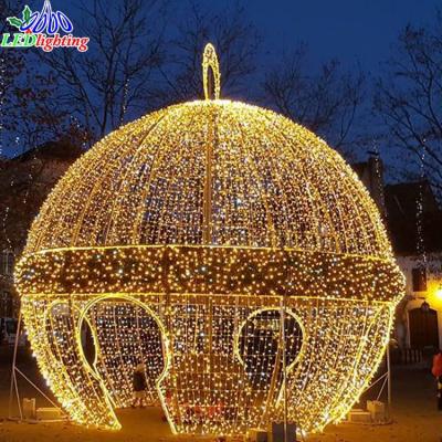 China IP65 3D Static Or Flicker Round Ball Pattern Light Place String Light Foldable Decoration Backup Light for sale