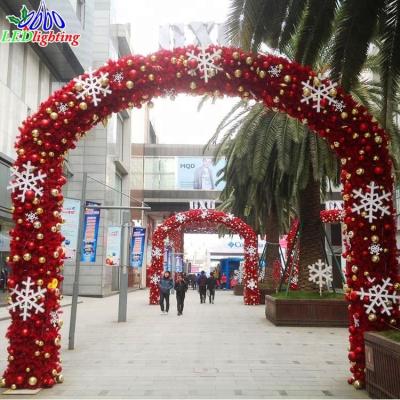 China Commercial Use Outdoor Arch Decoration Christmas Light Arch, Outdoor LED Arch Lights 3D LED Pattern Light for sale