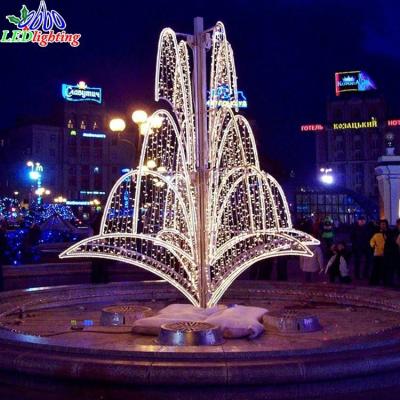 China Commercial Use New Arrival Hot Square Decoration Light Led 3d Fountain Pattern Light for sale