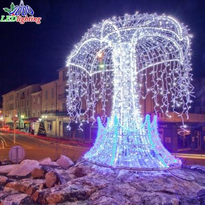 China commercial use 3d christmas led pattern light fountain pattern decoration light for sale