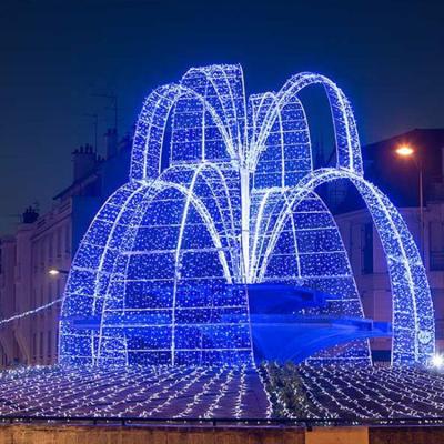 China Commercial Use 3D Landscape Decorative Light Led Fountain Pattern Light 6m for sale