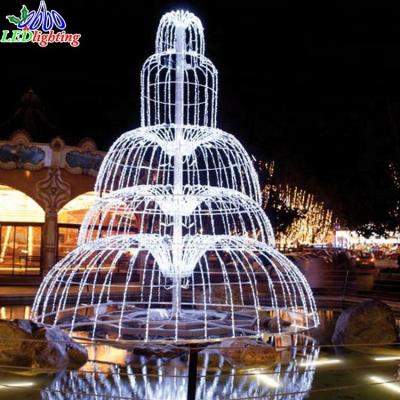 China Commercial Decorative Use Fancy LED Sculpture Light For Outdoor Project 3D LED Fountain Pattern Light for sale