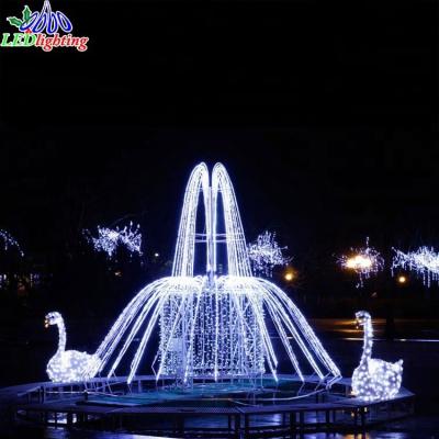 China Commercial Use Party Decoration Light 3D Fountain Pattern Lights Street Lamp for sale