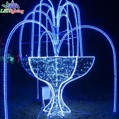 China Commercial use IP65 waterproof 3d led pattern light fountain pattern decoration light for sale