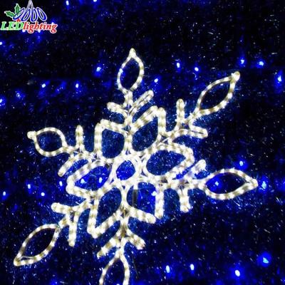 China Steady or twinkle led 3d dmx rgb large warm white christmas snowflake icicle pattern light for sale