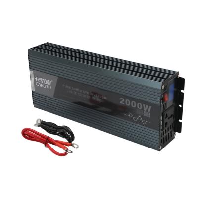 China Home 12V 2000W Inversor Onda Pur Corrient 220V Power System Micro Solar AC 24V 110V Solar Home Inverter 2000Watt for sale