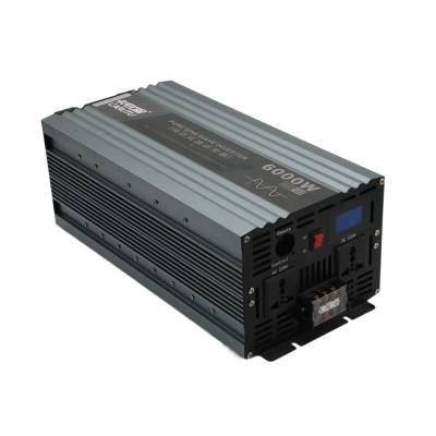 China 6000watt 12v 220v 6000w 50hz 12v-220v Pure Sine Wave Inverter Home Solar Power System Sale Pure Sine Wave Inverter 12v 6kw OEM for sale