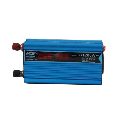 China 600W Continuous/1200W Peak Sine Wave Modified Inverter DC 12V To AC 110V Car Power Inverter 175*98*55 for sale