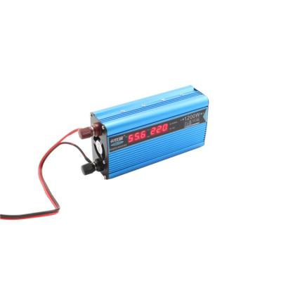 China 1200W peak dc 12v ac 220v 50hz 60hz inverter 600watt modified single sine waveform output solar power inverter 175*98*55 for sale