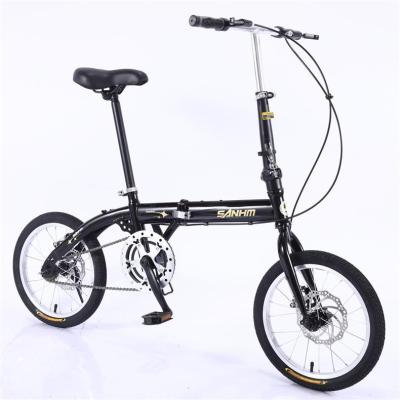 China Small Mini Type High Quality Steel 16/20 Inch Smart Folding Bike For Adults With Brake And Durable Tires for sale