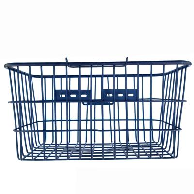 China China Wholesale Price OEM Single Steel Wire Front Vintage Bike Basket For Ladies Bike Women's Bike For Cargo Carry Dog for sale