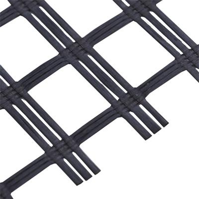 China 4 Warp and 6 Weft Road Expansion Project Contemporary Fiberglass Geogrid Asphalt Coated Fiberglass Geogrid 100-200kn for sale