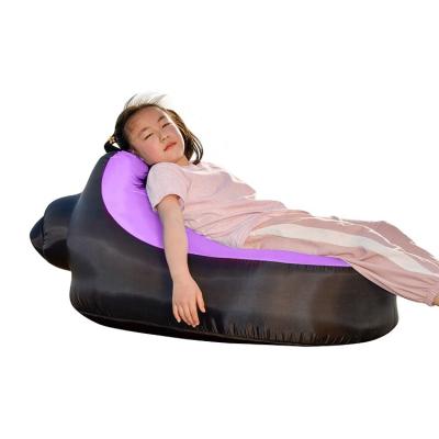 China Just Fill New Design Air Bean Bag Sleeping Bag Lazy Sofa Inflatable Lounger For Kids for sale