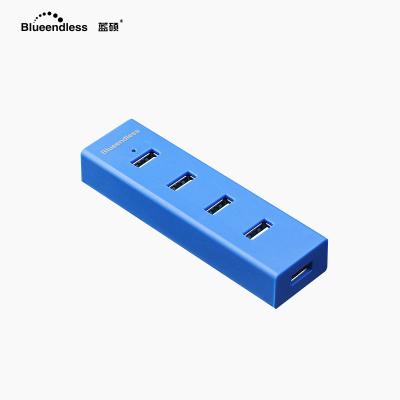 China Data Transfer + Portable Blueendless High Speed ​​Port HUB 2.0 4 USB Multi Splitter Extension Charging Adapter for sale