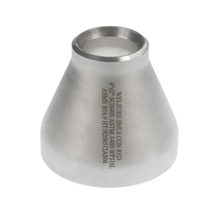 China Industry Concentric Stainless Steel Reducer Pipe Fitting Tee 304 316 Chna Factory for sale