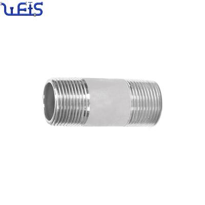 China Factory Good Quality Threaded Pipe Fitting Stainless Steel NPT Nipple BSP Male Connector 1/4