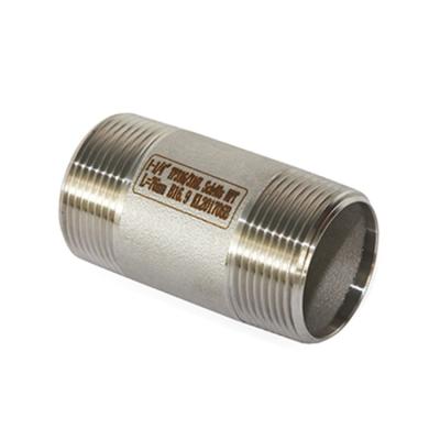 China BSP BSPT Pipe Stainless Steel Industry Male Threaded Fitting Nipple for sale