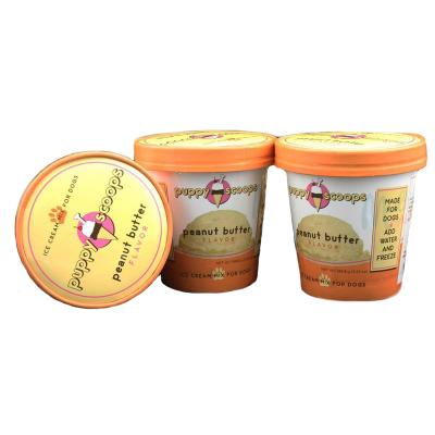 China High Quality Customized 5oz Disposable Label Recyclable Ice Cream Paper Cup With Lid for sale