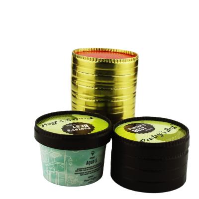 China Disposable Wholesale 3oz Custom Printed Disposable Kraft Paper Covered Ice Cream Cup for sale