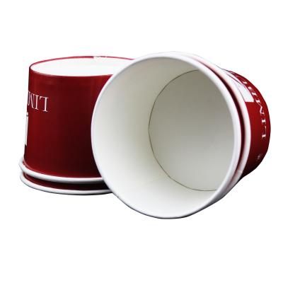 China 12oz Disposable Custom Environmental Friendly Single Wall Disposable Coffee Round Paper Cup for sale