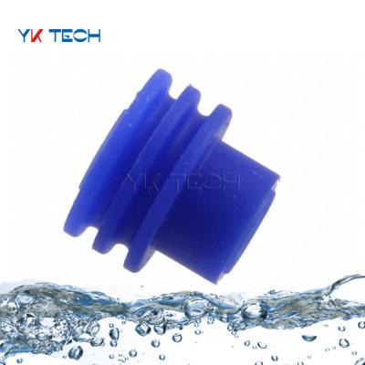 China Hot Selling Automotive Connection 1394512-1 Blue Oily Waterproof Socket Sealing Plug Wire Gasket for sale