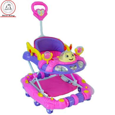 China Polyethylene Baby Walker Bird King Boy Baby Infant Child Hand Push Can Rest Multifunctional Anti Rollover for sale