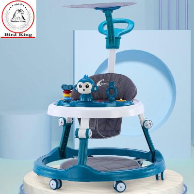 China Adjustable Foldable Anti-O-Legs Anti Rollover Walker, Music Baby Walker For 6-18 Months Baby Bird King XB-002 for sale