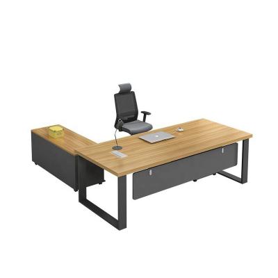 China Modern Luxury Executive Expandable Computer Desk Computer Desk L Shaped Office Furniture for sale