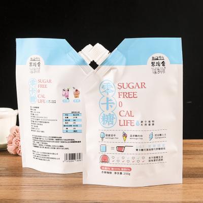 China Customized Recyclable Jet Self-Contained Aluminum Foil Bag Plastic Packaging Special Shaped Bags For Drinks for sale