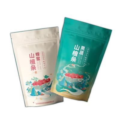 China Matte Oil Hawthorn Slice Packaging Bag Design Casual Food Moisture Proof Printed Sealable Plastic Bags for sale