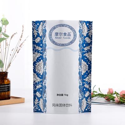 China Moisture Proof Plastic Composite Food And Beverage Packaging Bags Solid Beverage Aluminum Foil Stand Pouch for sale