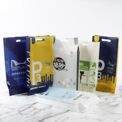 China Recyclable Custom Printed Cat Litter Large Capacity Composite Pouch Cat Litter Large Capacity Composite Sealed Portable Plastic Bags for sale