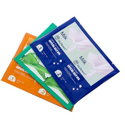 China Disposable Double Bound Packaging Three Side Seal Aluminum Clad Self Seal Pouch Plastic Composite Bags for sale