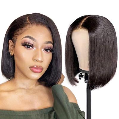 China Bob Wig 10A Grade Fiber Natrual Black 12Inch Hair Silky Heat Resistant Synthetic Wigs Bob Wig Women Wig for sale