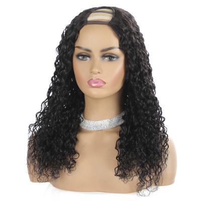 China Wholesale High Quality Water Wave Virgin Hair Water Wave U Part Wig Hair Wigs For Black Women for sale