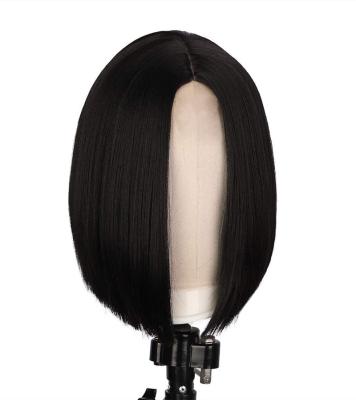 China Natrual Cheap Price Most Popular Bob Wigs 12Inch Black Heat Resistant Fiber Synthetic Wigs Women Wig for sale